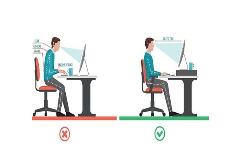 Tư thế ngồi đúng cho dân văn phòng