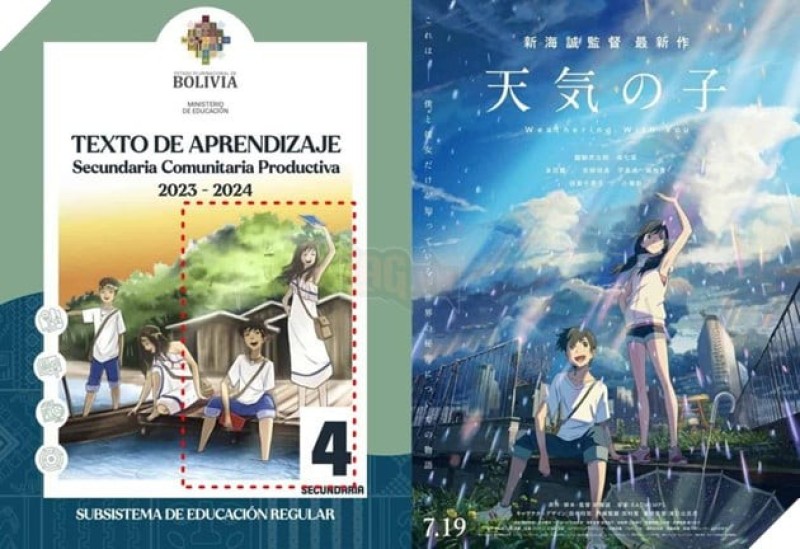 sách giáo khoa bolivia đạo nhái anime