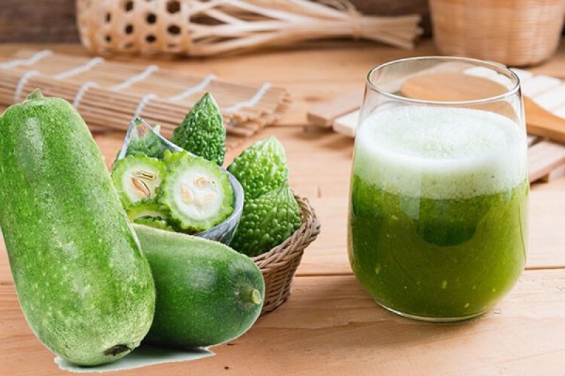 Nước ép mướp đắng và bí đao
