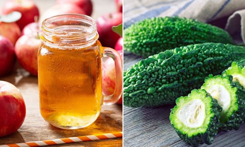 Mướp đắng kết hợp với giấm táo