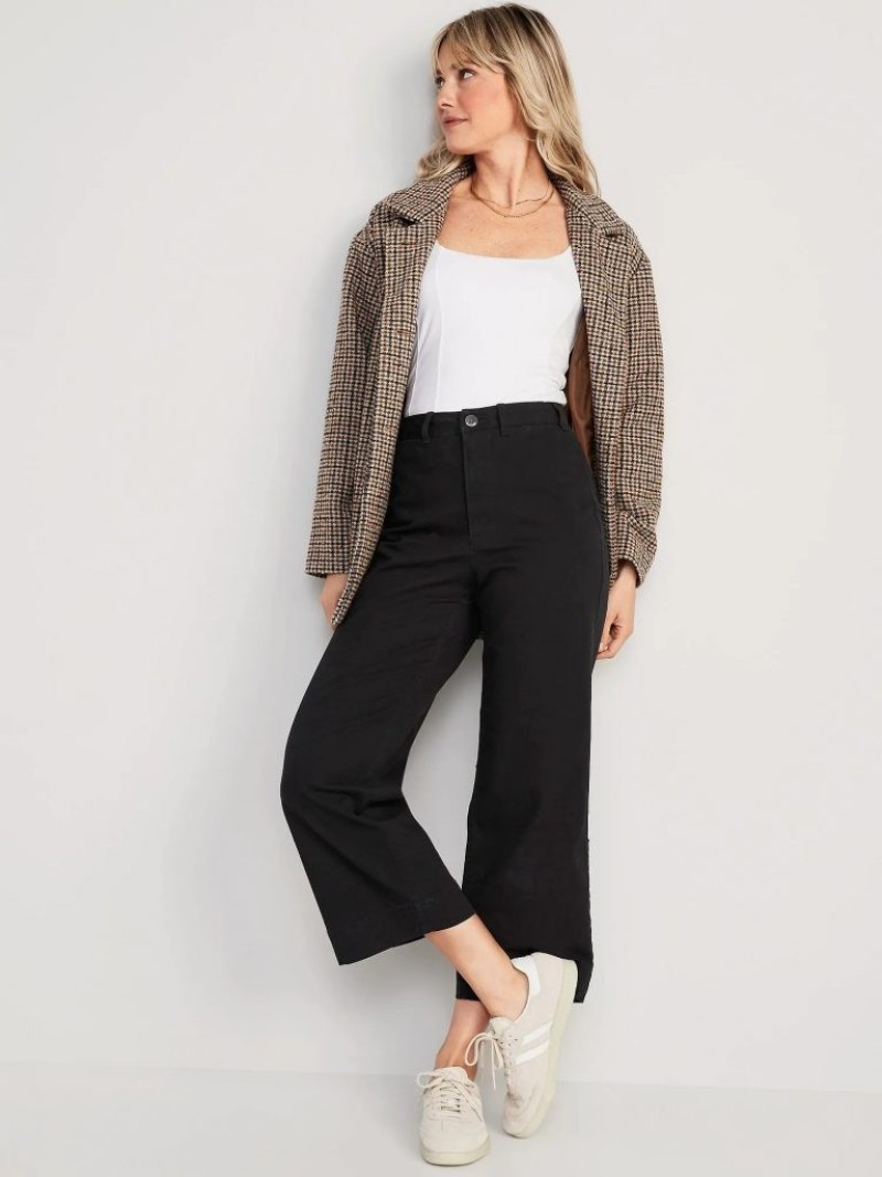 Áo blazer phối đồ với quần ống rộng
