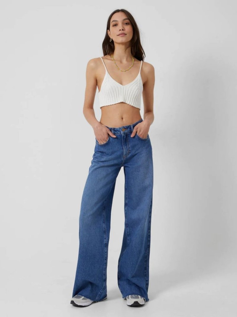 Quần Dài Nữ Penelope Denim Wide Leg Jean French Connection