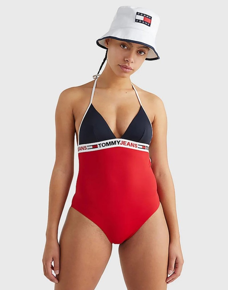 Đồ Bơi Nữ Triangle One-Piece Rp Tommy Jeans (trái) và Đồ Bơi Nữ Old Navy (phải)