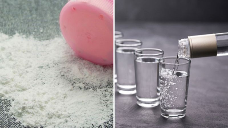 Trị thâm nách bằng phấn rôm và rượu trắng