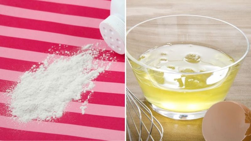 Trị thâm nách bằng phấn rôm và lòng trắng trứng