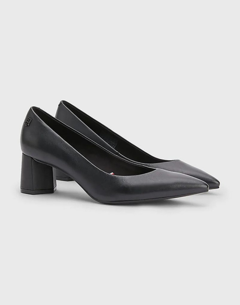 Giày Nữ Tommy Hilfiger Hardware Mid Blocky Heel Pu