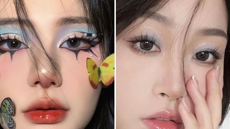 Lưu ý khi make up mắt màu xanh dương