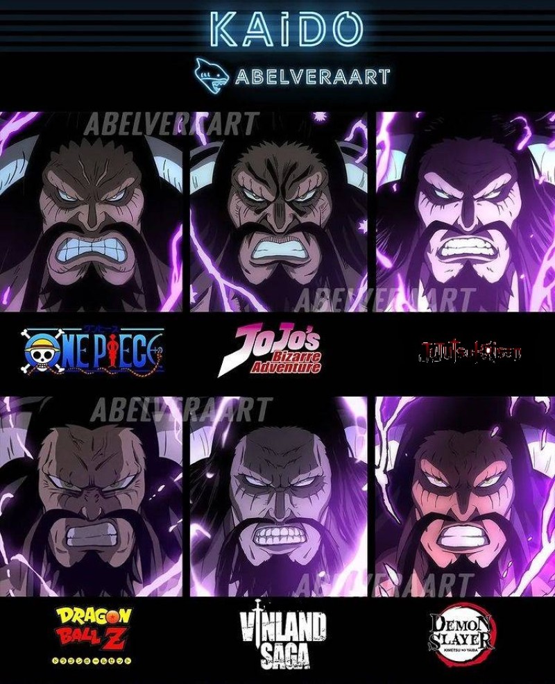 One Piece: Diện mạo Kaido nếu theo phong cách của 9 anime khác nhau - Ảnh 4.
