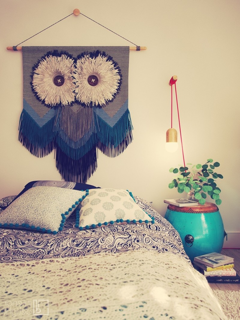 Mẫu thiết kế nội thất phòng ngủ phong cách bohemian cùng đồ trang trí ấn tượng