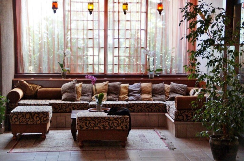 rèm cửa trong phong cách nội thất Bohemian
