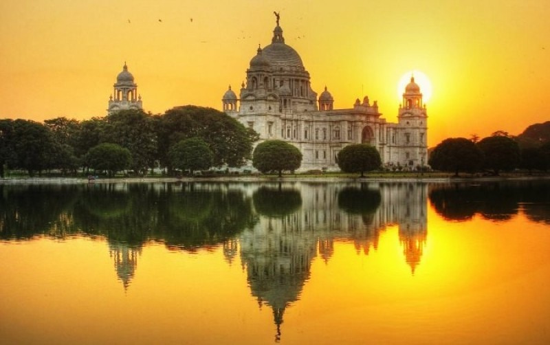 An evening shot of the Amba Vilas in Mysore