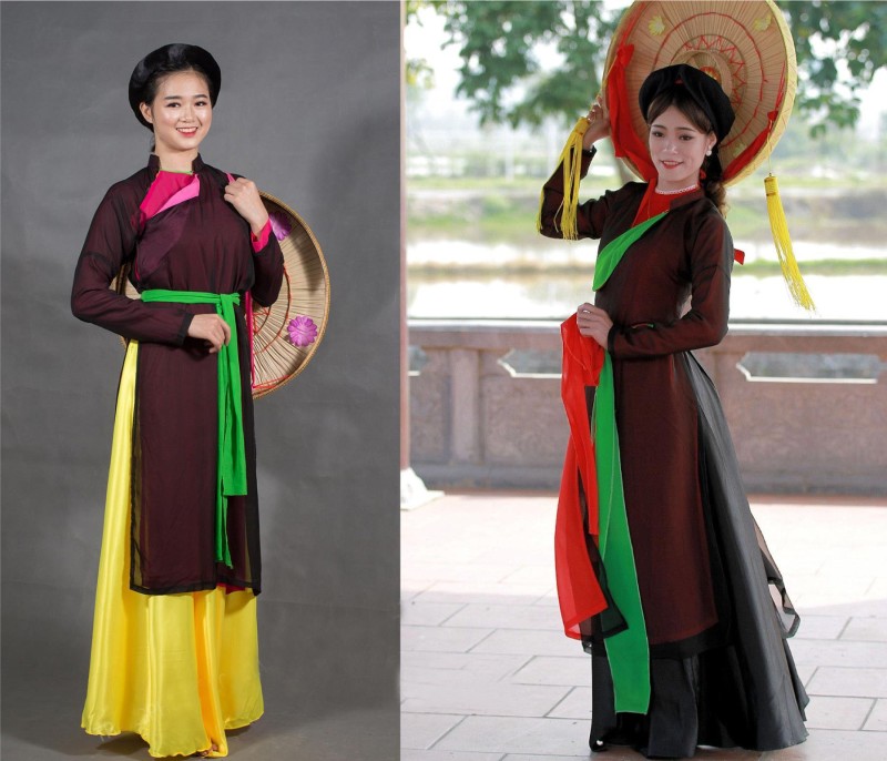 Chiếc áo tứ thân sặc sỡ ngày nay chủ yếu được sử dụng trong trình diễn và trên các sân khấu