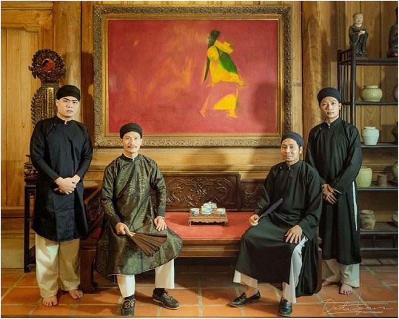 Áo dài nam truyền thống lễ nghi