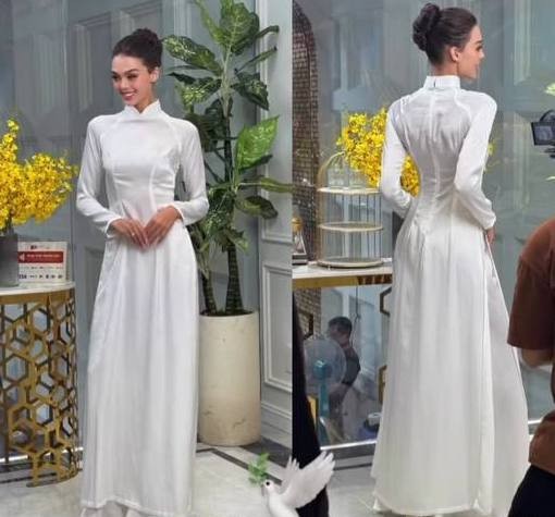 Vợ Của Bùi Tiến Dũng Xinh Đẹp Cuốn Hút Khi Diện Áo Dài Việt Nam
