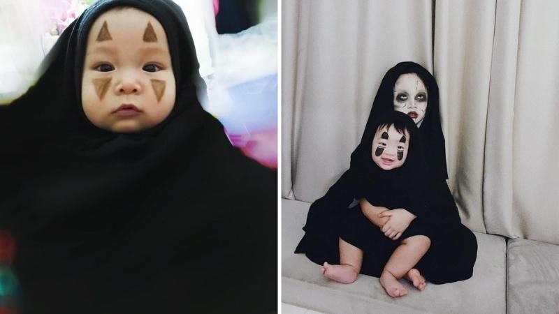 Trẻ em hoá trang Vô Diện đáng yêu