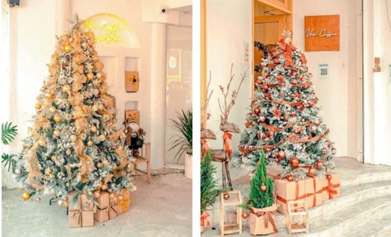Vòm cafe gây nghiện bởi những góc noel xinh xẻo