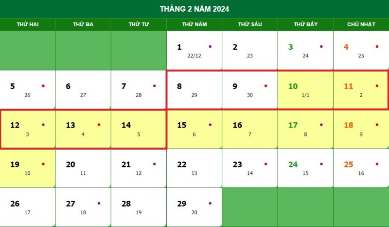 Đề xuất 2 phương án nghỉ Tết Nguyên đán Giáp Thìn 2024 - Báo Người lao động