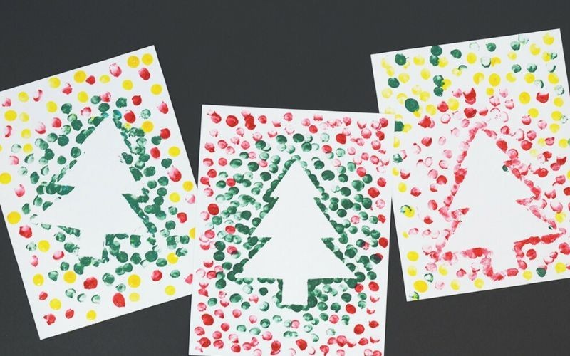 Mẫu thiệp Giáng sinh bằng giấy A4 đẹp cho mùa Noel này