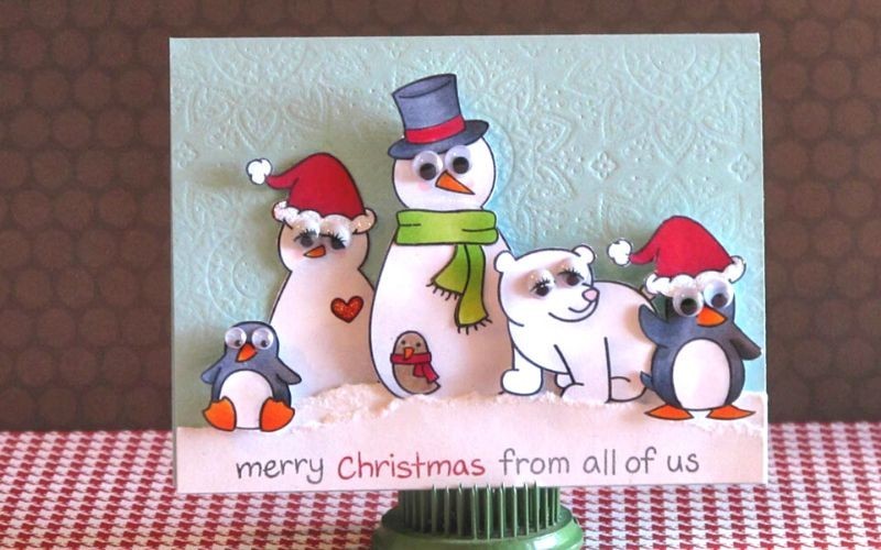 Mẫu thiệp Giáng sinh bằng giấy A4 đẹp cho mùa Noel này
