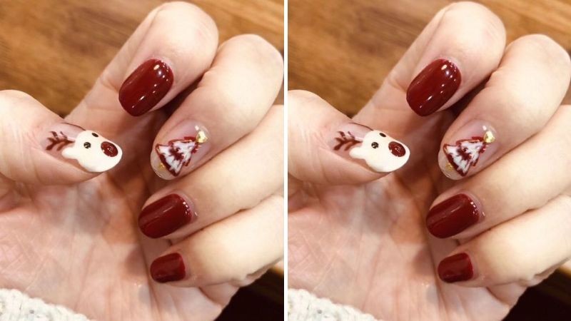 Cuối cùng chính là mẫu nail mang sắc đỏ vô cùng dễ thương này, tôn hơn làn da của bạn, thu hút mọi ánh nhìn.