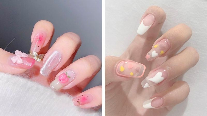 Nail Coquette Kiểu Pháp Nữ Tính