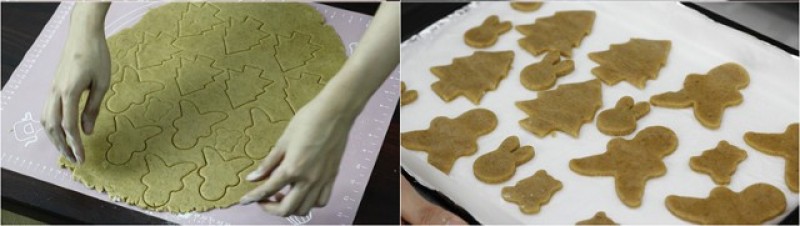Dùng khuôn để làm những hình mang không khí giáng sinh 
