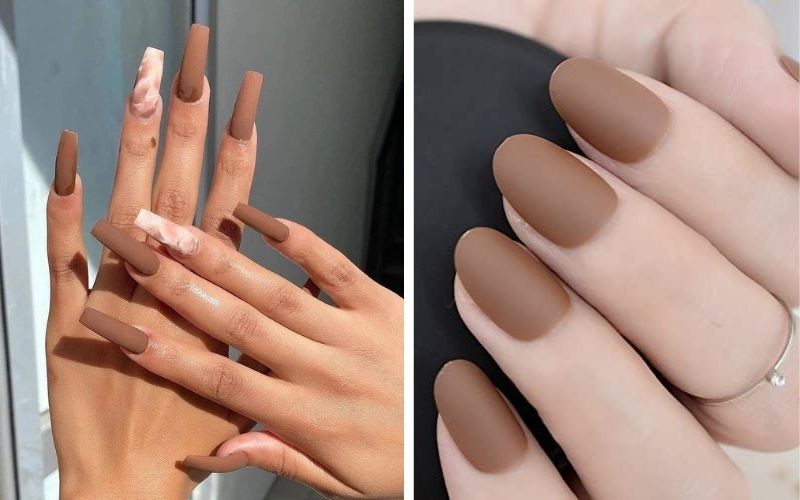 Màu nâu nhạt cực tôn da
