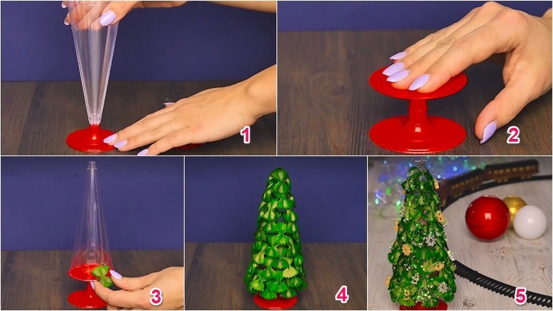 Làm cây thông Noel