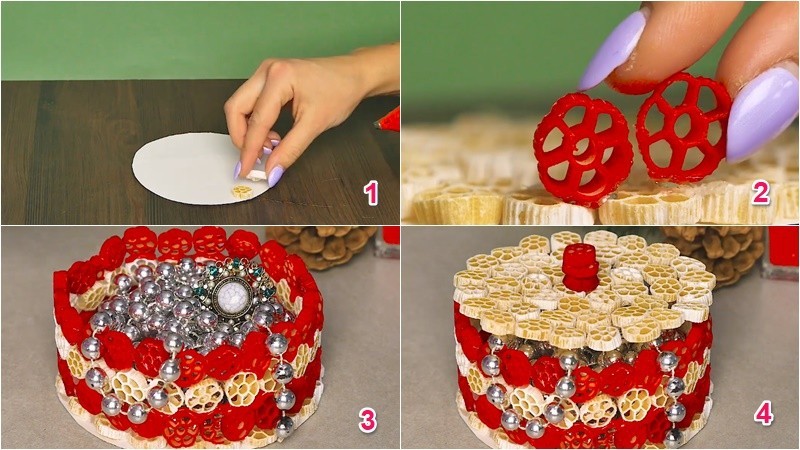 Làm chiếc hộp đựng đồ Noel