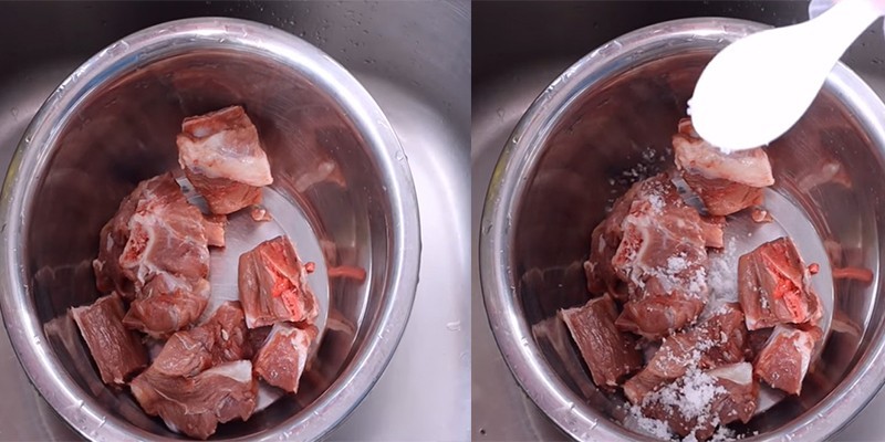 cách ướp thịt để nấu bún bò