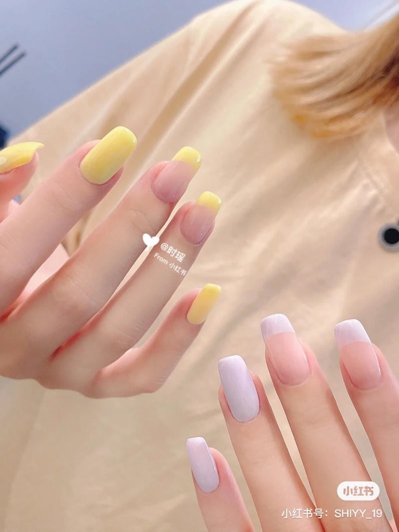 nail màu tím