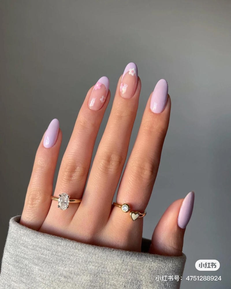 nail màu tím