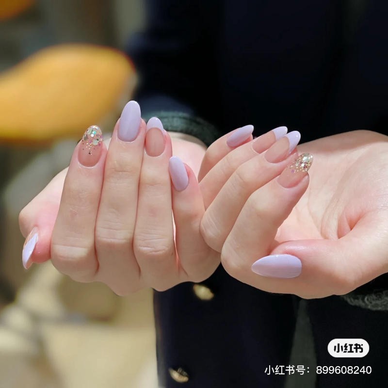 nail màu tím