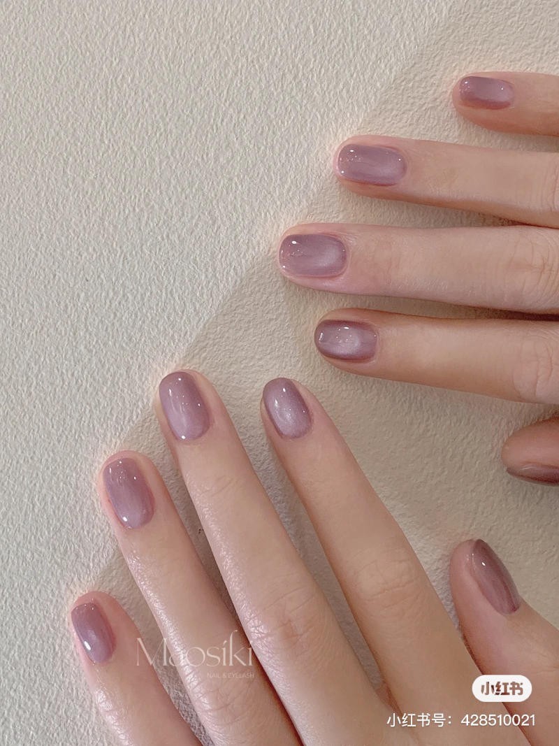 nail màu tím