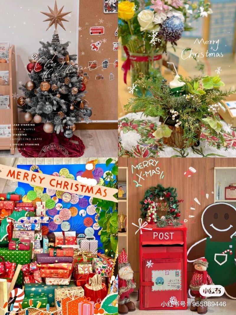 cách trang trí noel trong lớp học