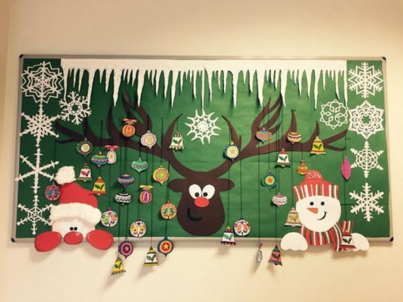 cách trang trí noel trong lớp học