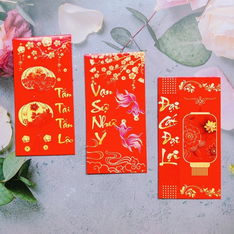 vạn sự như ý là mẫu bao lì xì phổ biến