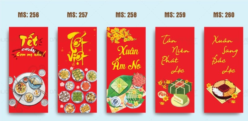bao lì xì in câu chúc tết