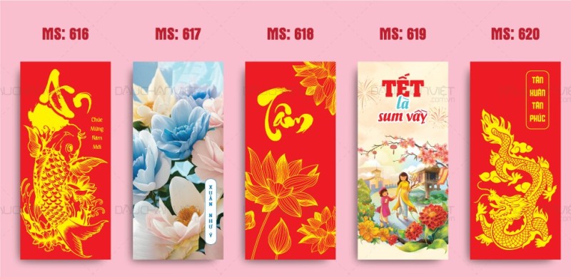 bao lì xì đẹp 2024