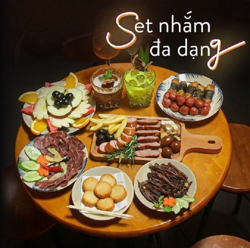 Menu ở Khói rooftop đa dạng