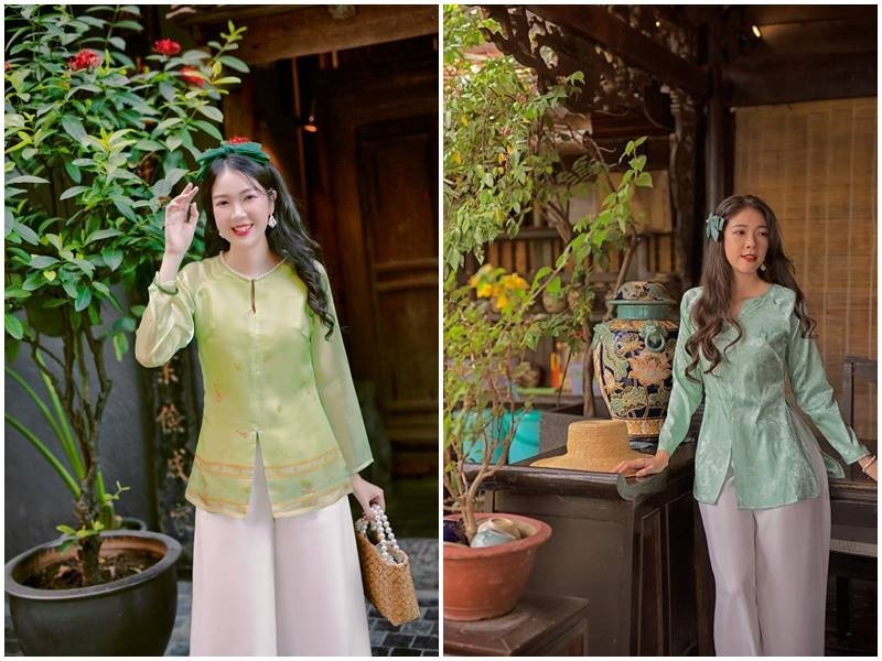 Áo bà ba yêu kiều trẻ trung  