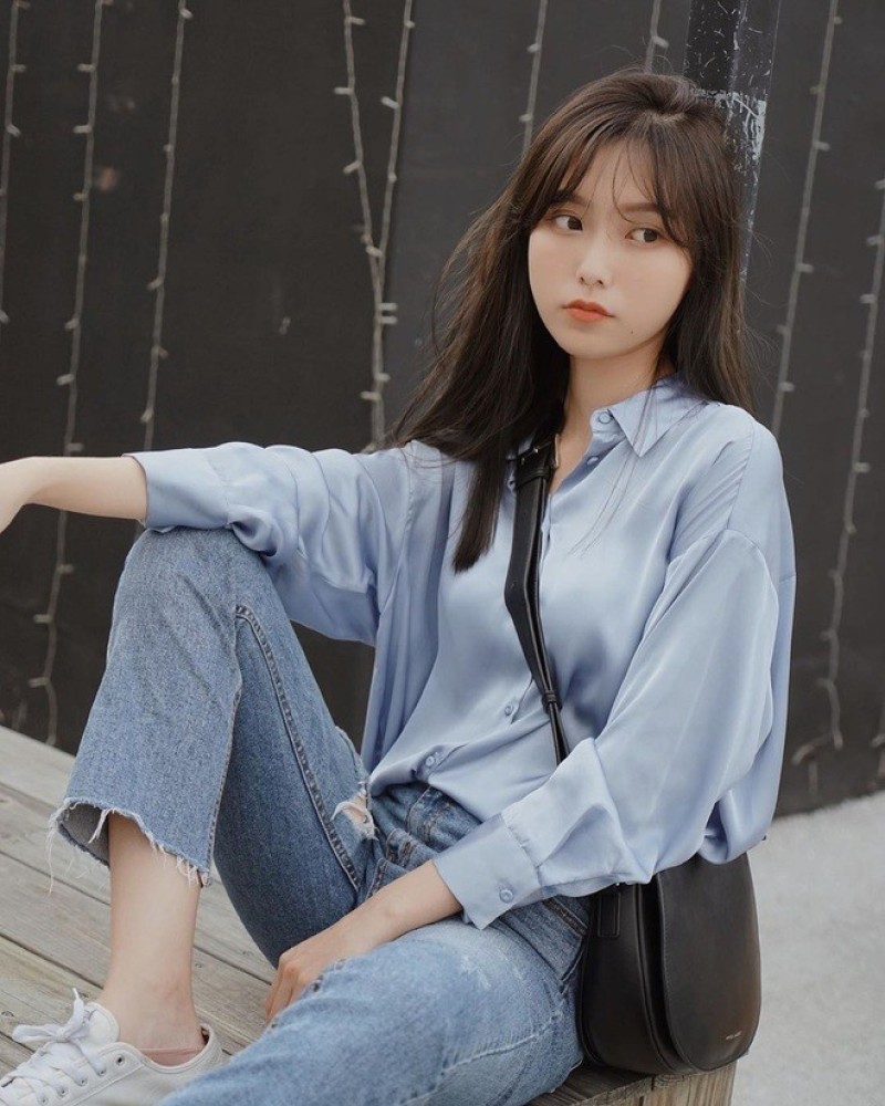  Sơ mi lụa sang trọng, nhẹ nhàng  