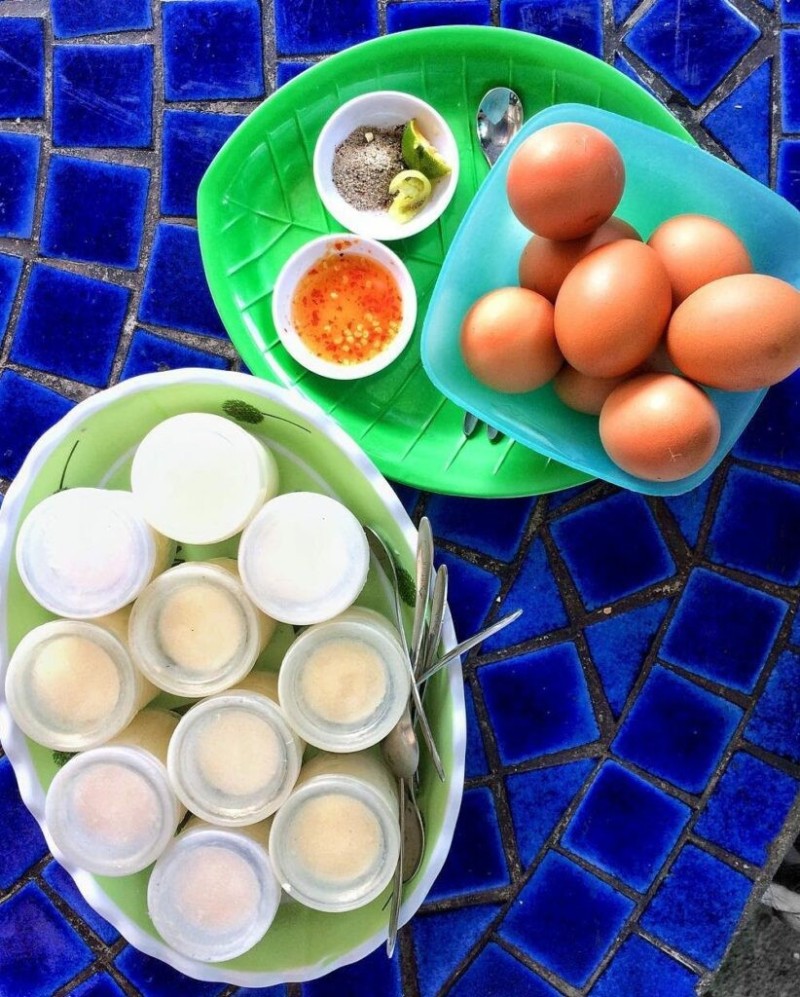 trứng lòng đào cô tiên