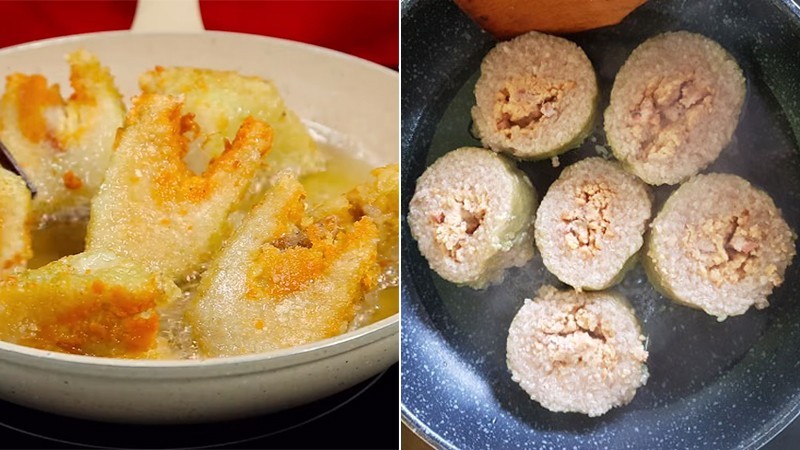 chiên với lửa vừa