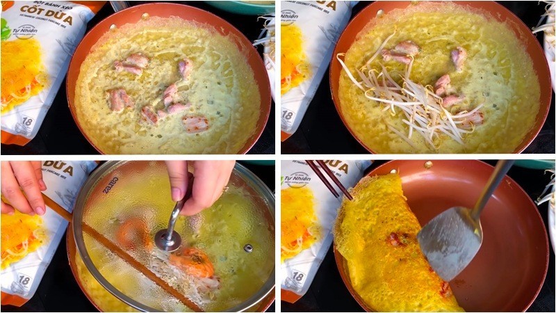 Chiên bánh xèo