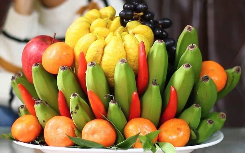 mâm ngũ quả ngày tết