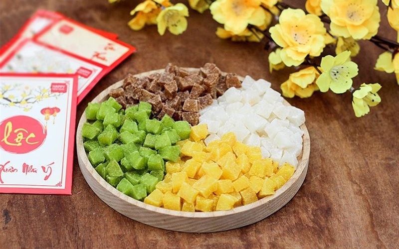 mứt tết là đặc trưng không thể thiếu