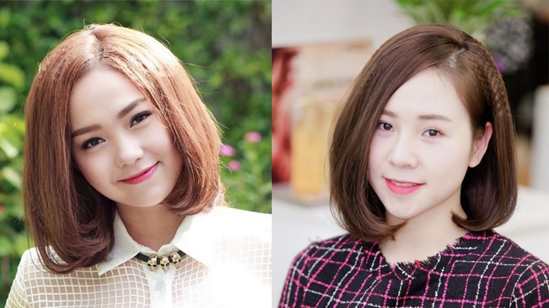 Tóc ngắn uốn cụp dập xù