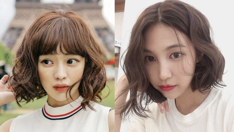 Tóc ngắn uốn lượn sóng