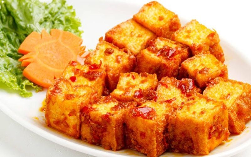 Đậu hũ chiên sả ớt